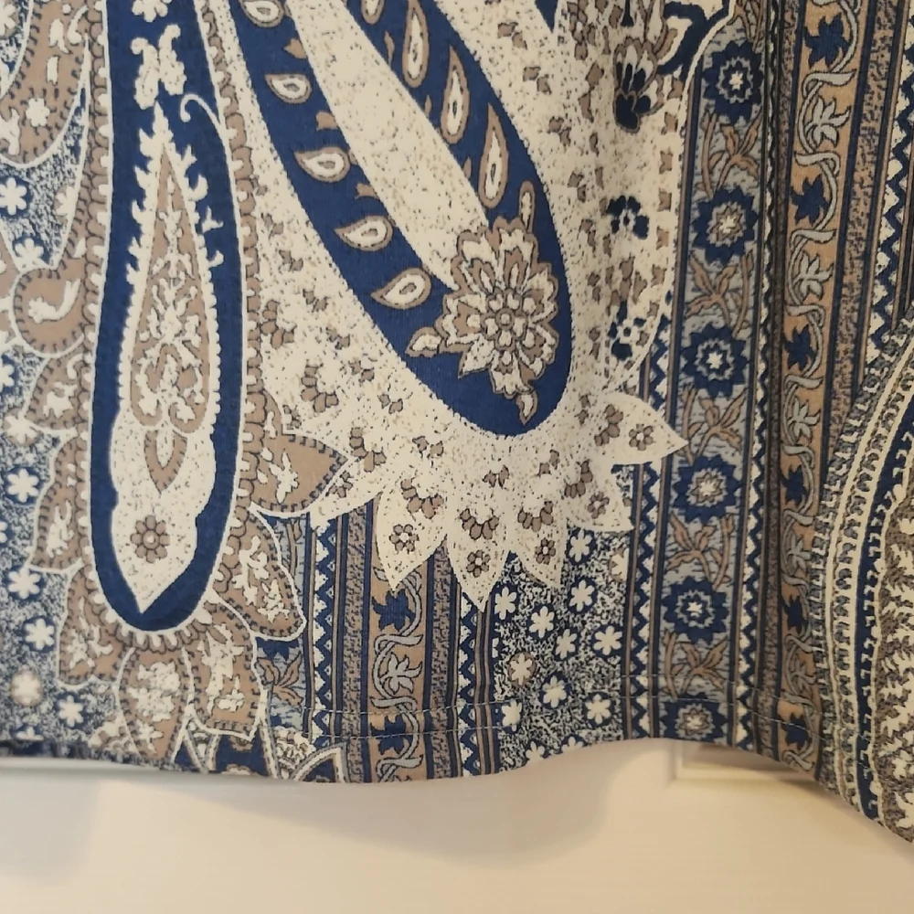Paisley Print Cowl Neck Blouse - Picture 4 of 10